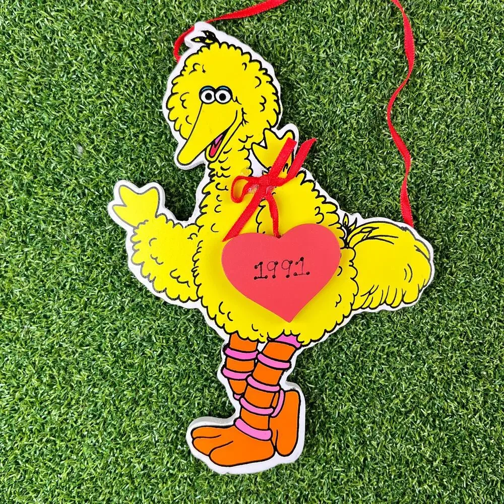Vintage 1991 Jim Henson Sesame Street Big Bird Ornament